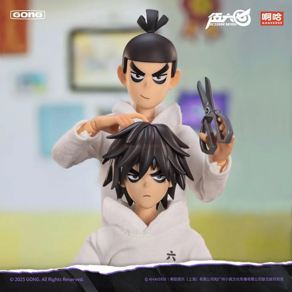 Gong Assassin Wu Liuqi Hoodie Movable Doll 1/8 22cm Animation Character Peripheral Action Figure Ornament Birthday Gifts