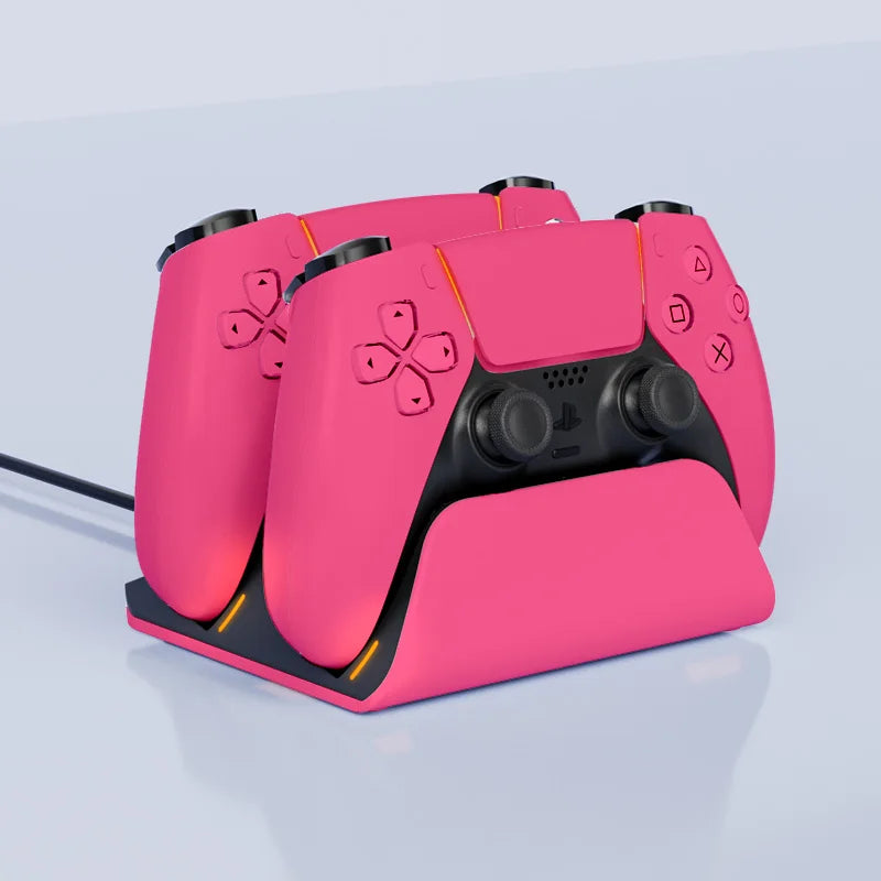 Schnelle Ladestation für PS5-Controller Dual Wireless Gamepad-Ladestation PlayStation 5 Ladeständer Zubehör