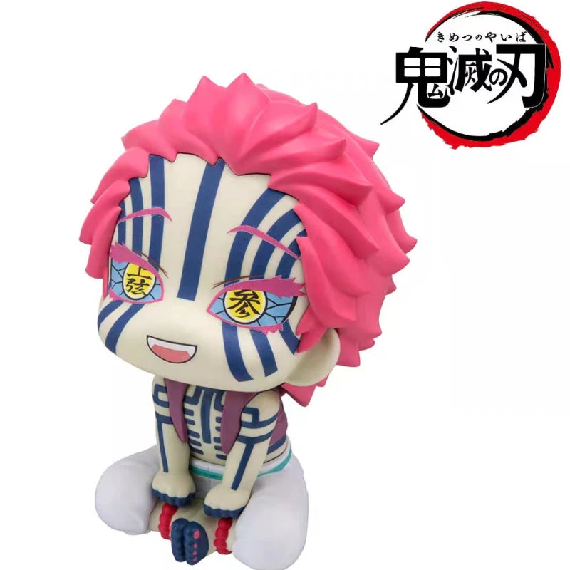 demon slayer Damomaru anime figure Shangxian·san Yiwo seat head movable doll Q version cute model toy peripheral color box