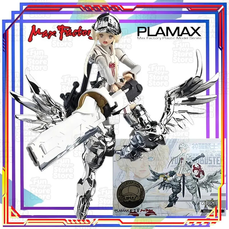 Max Factory PLAMAX Divine Winged Sky Knight Godslayer Yuri Silver-Plated Action Figure Assembly Model Toy Collectible
