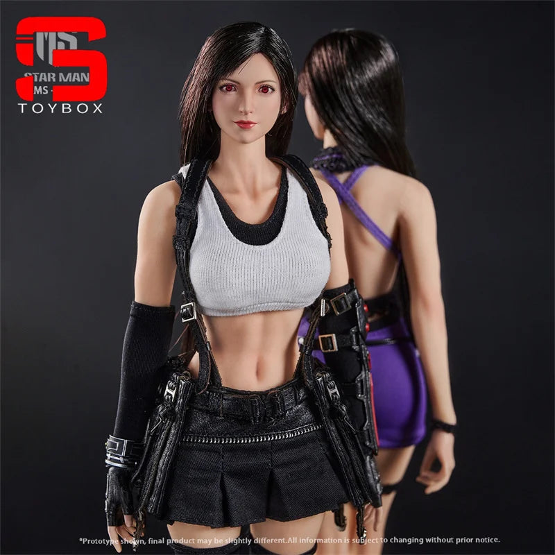 In Stock STAR MAN MS-010 1/6 Tifa Movable Eyes Action Figure 12'' Female Soldier Figurine Full Set Collectible Model Toy