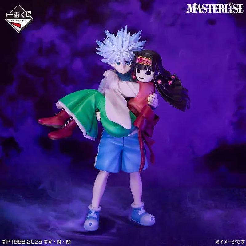 BANDAI Ichiban Kuji HUNTER×HUNTER Cross The X-Day Killua Zoldyck&Alluka Zoldyck MASTERLISE Action Figure Model Collectibles