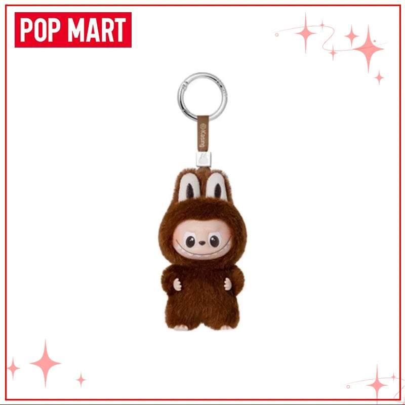 POPMART Чудовищата Лабубу V4 Pin for Love Series Blind Box Vinyl Face Plush Doll Visual Keyring Toy Коледни подаръци