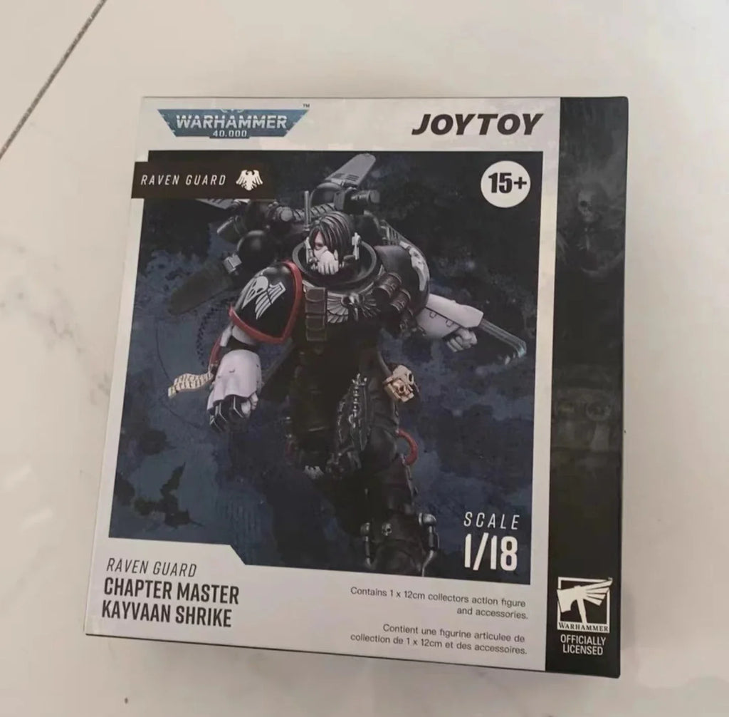 【MT】JOYTOY 1/18 Action Figure Warhammer 40K Raven Guard Chapter Master Kayvaan Shrike Model Toy Collection Series