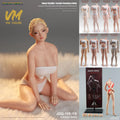 JIAOU DOLL 10E 19B 1/6 Flexible Female Seamless Body Detachable Foot 12"Small Mid Large Breast Action Figure Asian Europen Body