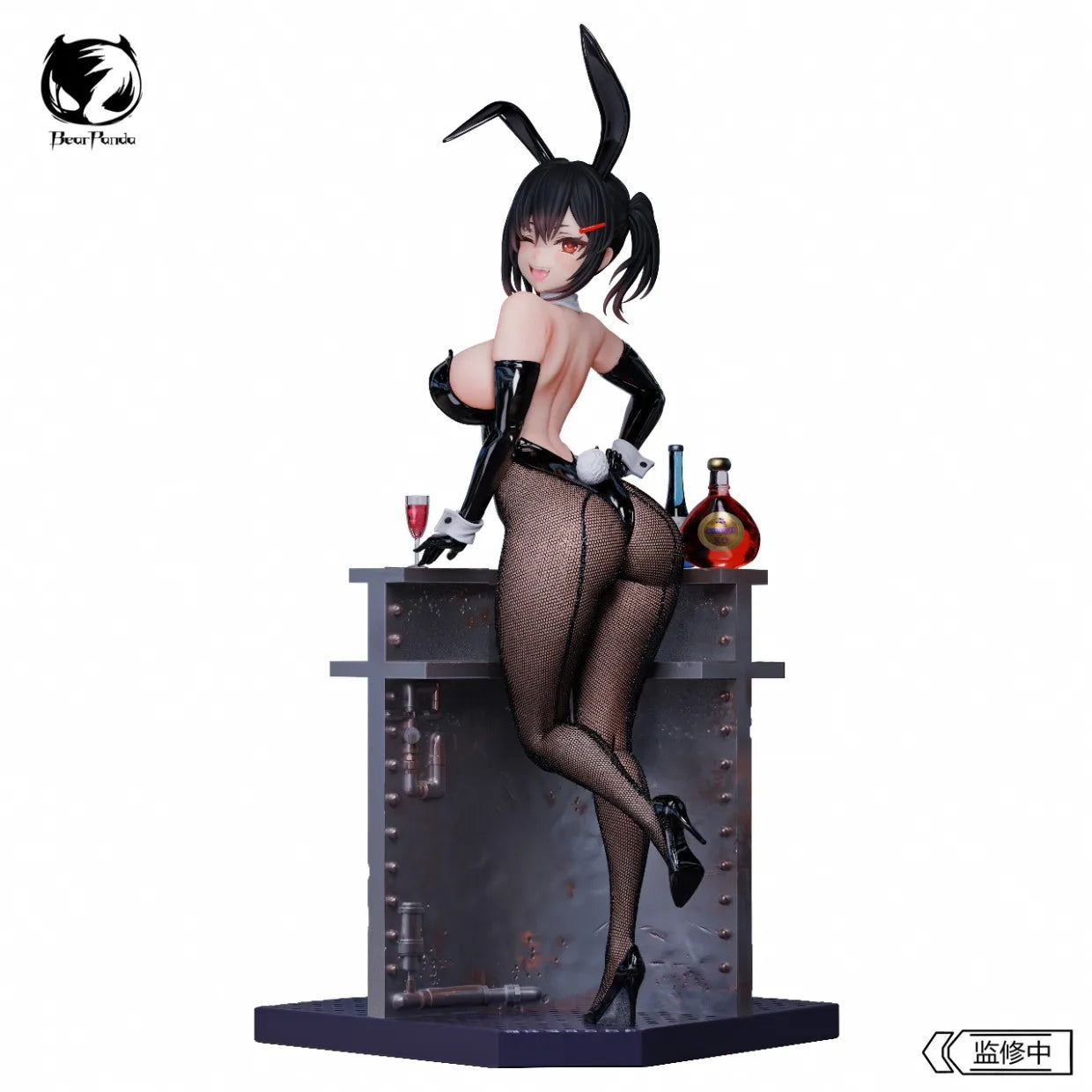 Original BearPanda Bunny Girl Asanagi Rin Xiya Temperature Paint & 3D Crystal Eye & Creative Scene Models Classic Anime Toy