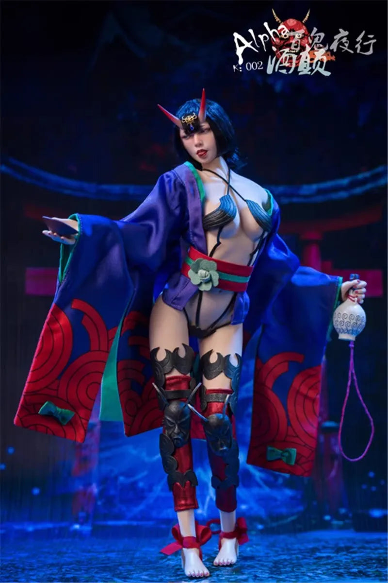 ALPHA K002 1/6 Soldier Japanese Drunk Girl Full Set 12'' Figure Model Toy In Stock