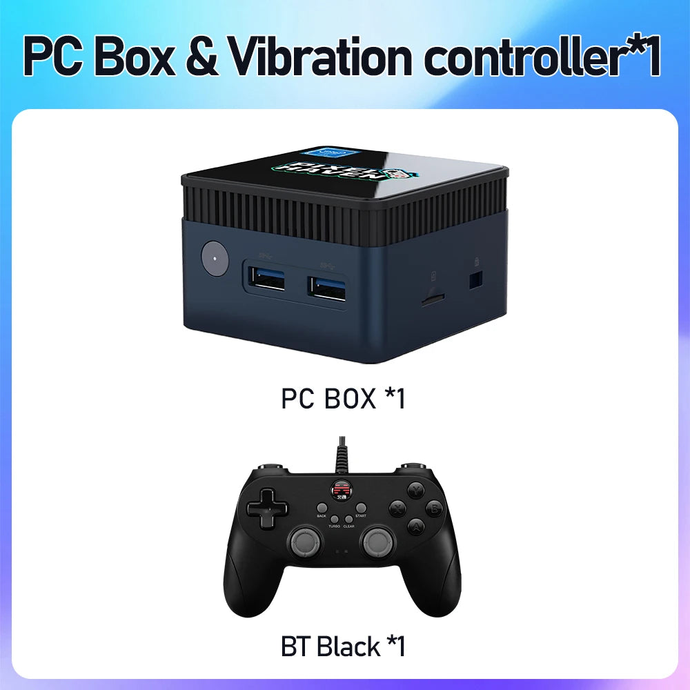 Pixel Haven Box Mini PC Retro Game Console – 12th Gen Intel N100 Quad-Core, Plug & Play, 38,252 Games