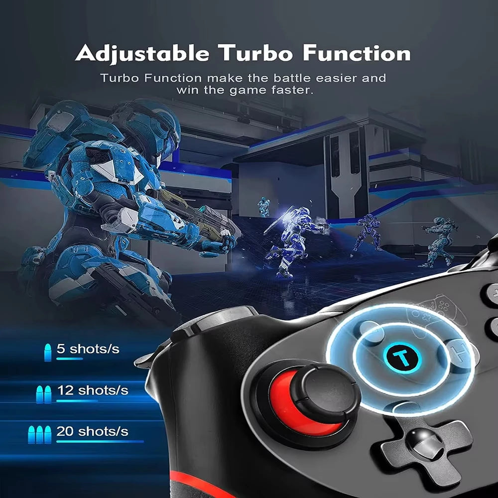 New Wireless Bluetooth-Compatible Controller For NS/NS Lite/NS Oled Console Gamepad Controle For Android Joystick with 6-Axis