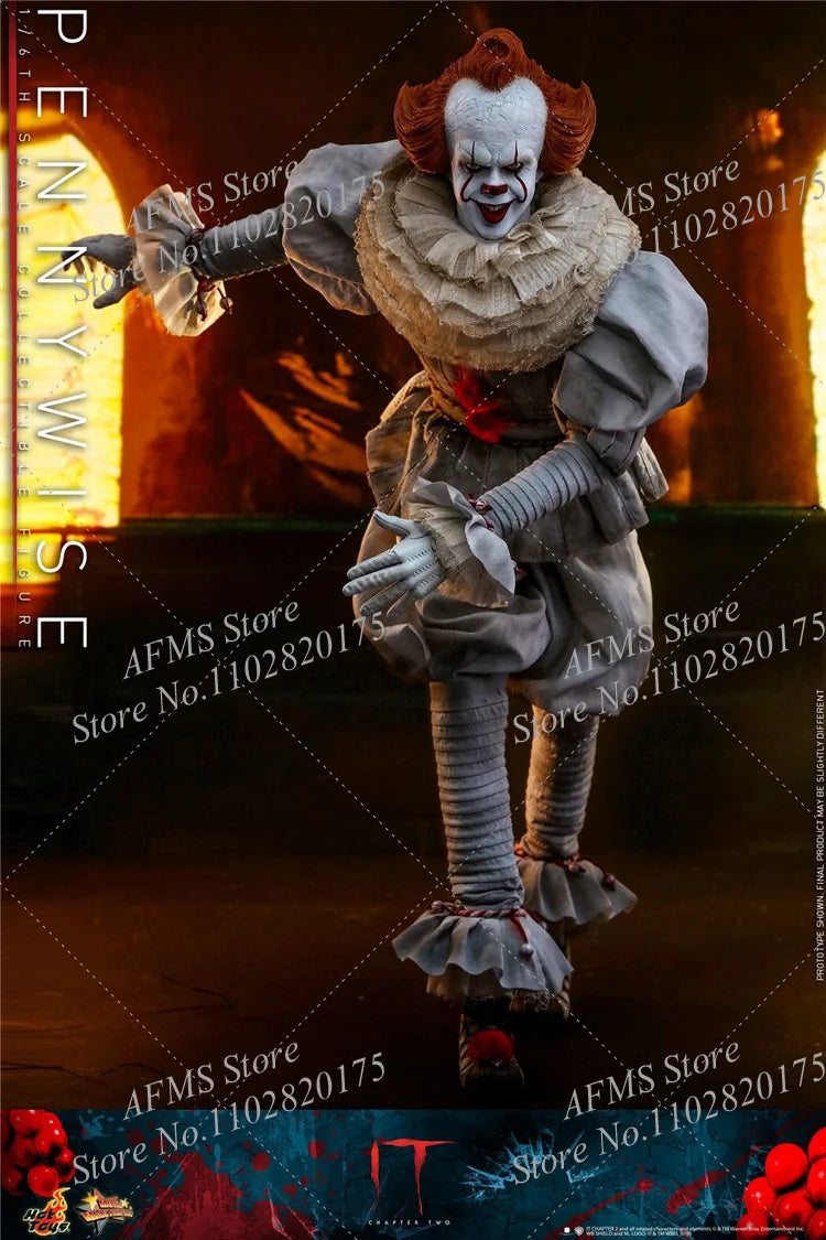 MMS555 1/6 Scale Collectible Figure It Pennywise Classic Horror Movie Clown Full Set 12Inch Men Soldier Action Figure