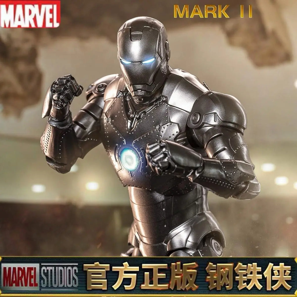 In Stock Fondjoy Iron Man Mk2 Assembled Model Action Figure 1/12 Iron Man Model Collectible Model PVC Model Boys Birthday Gifts