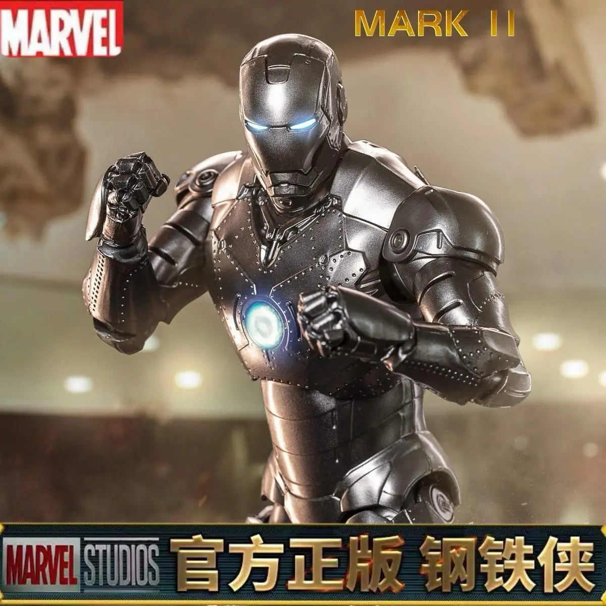 In Stock Fondjoy Iron Man Mk2 Assembled Model Action Figure 1/12 Iron Man Model Collectible Model PVC Model Boys Birthday Gifts