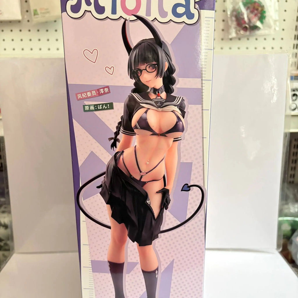 Animester Succubus Mio Nai Class President Discipline Committee Figure With Follow Eyes Removable Glasses Desktop Decor For Fans