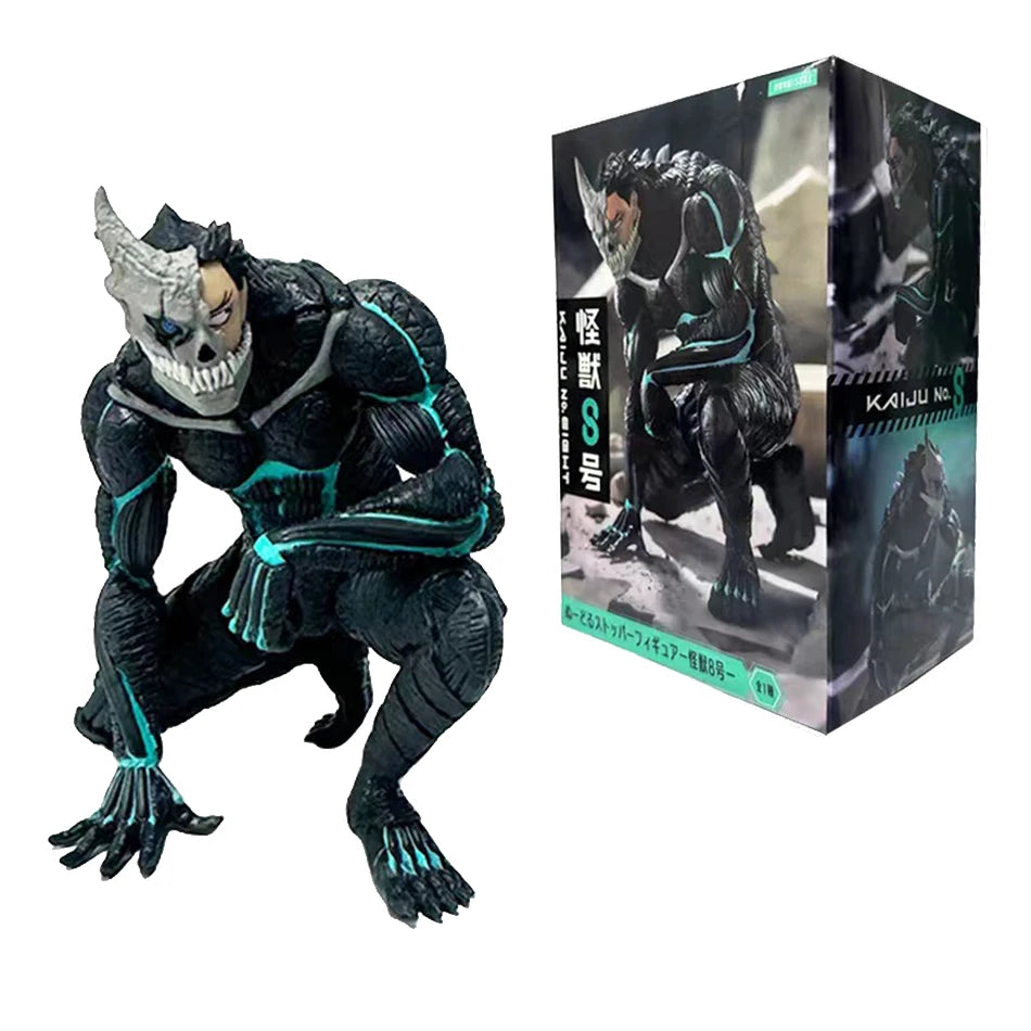 4PCS Amine Kaiju No. 8 Figure Kafka Hibino Mina Ashiro Skeleton Creative Cartoon PVC Model Toys Kids Action Statue Doll Gifts