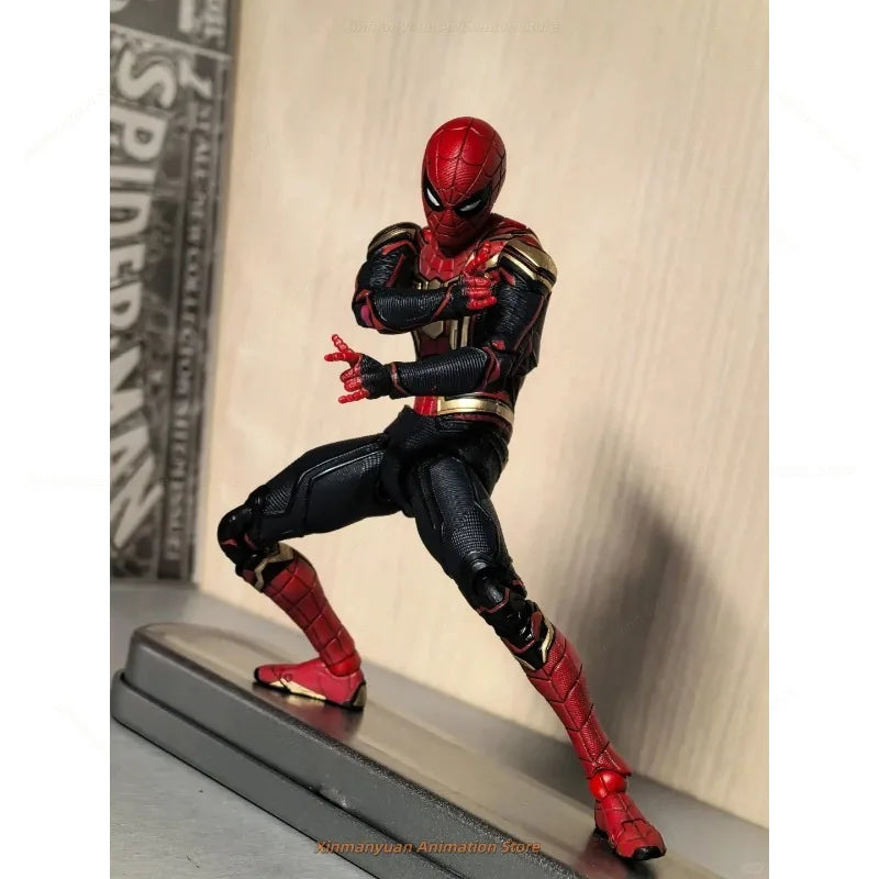 In Stock Genuine MEDICOM MAFEX Spider-Man Hero No Way Home Fusion Armor 1/12 Action Figure Model Toys