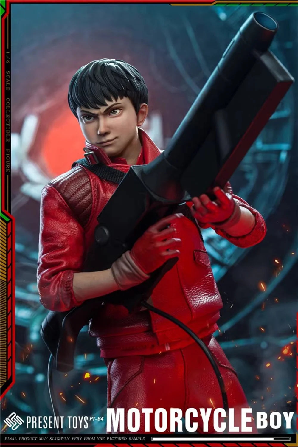 PRESENT TOYS PT-sp64 1/6 Scale Red Leather Jacket Motorcycle Boy Male Soldier Full Set for 12inches Action Figure Model Toys