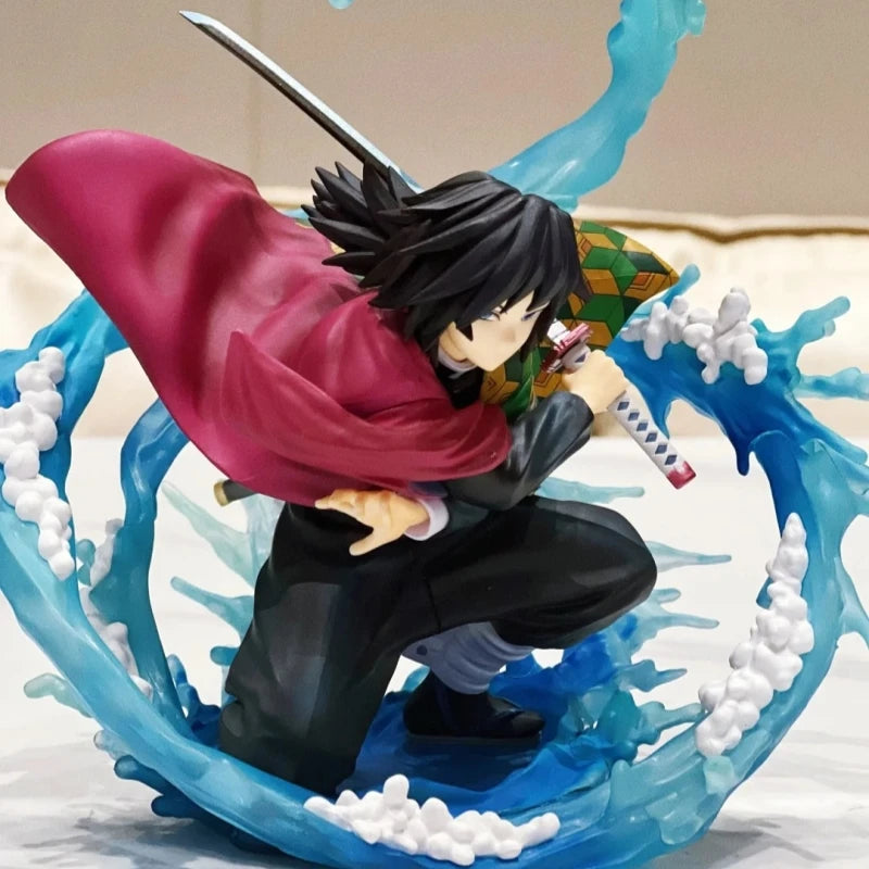 Аниме фигурка Demon Slayer Giyuu Tomioka 17 см PVC колекционерски модел играчка настолен орнамент подарък за рожден ден