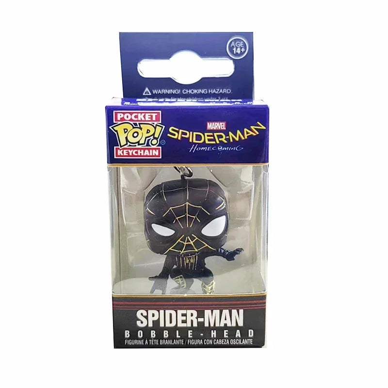 НОВО FUNKO POP Спайдър-Мен Спайдър-Гуен Зелен Гоблин Ловец на зомбита Спайдър Питър Паркър Мистерио Ключодържател Винилова фигурка Играчки