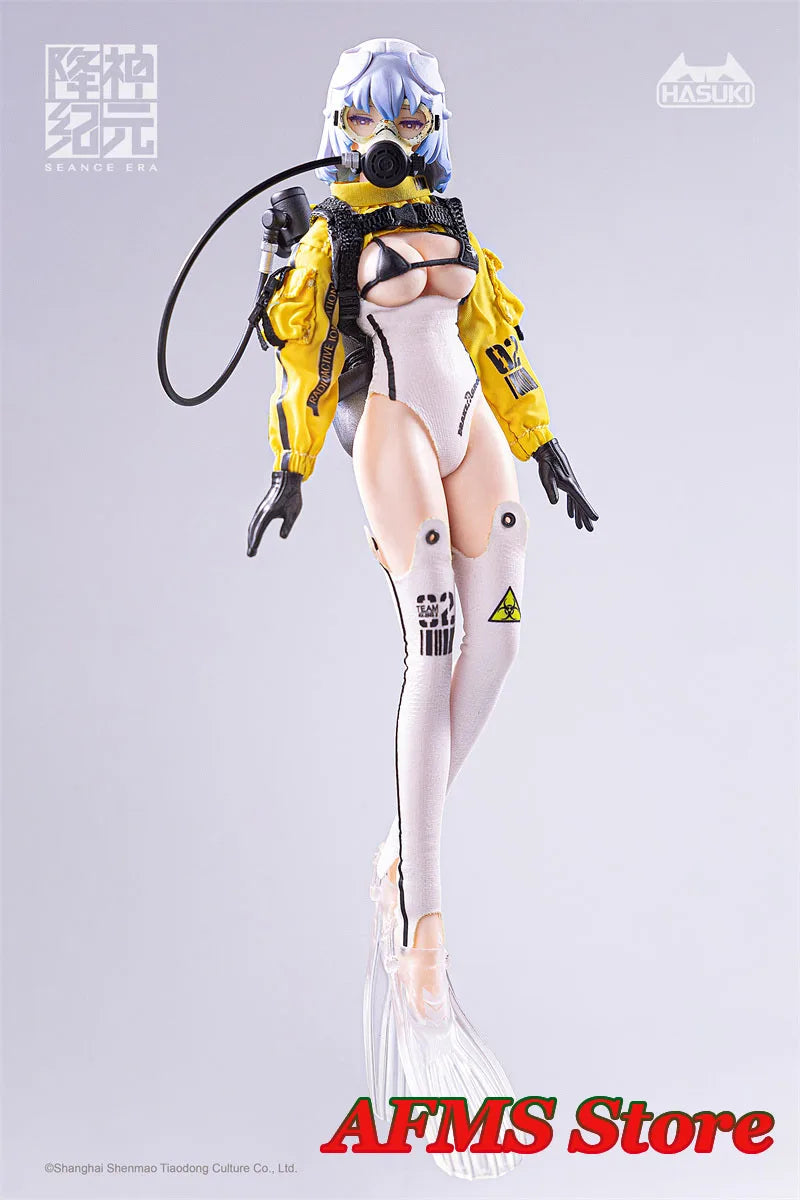 HASUKI SE002 1/12 Female Soldier Craken Brave Outdoor Explorer Deep Sea Diving Girl Full Set 6" Action Figure Dolls Toys