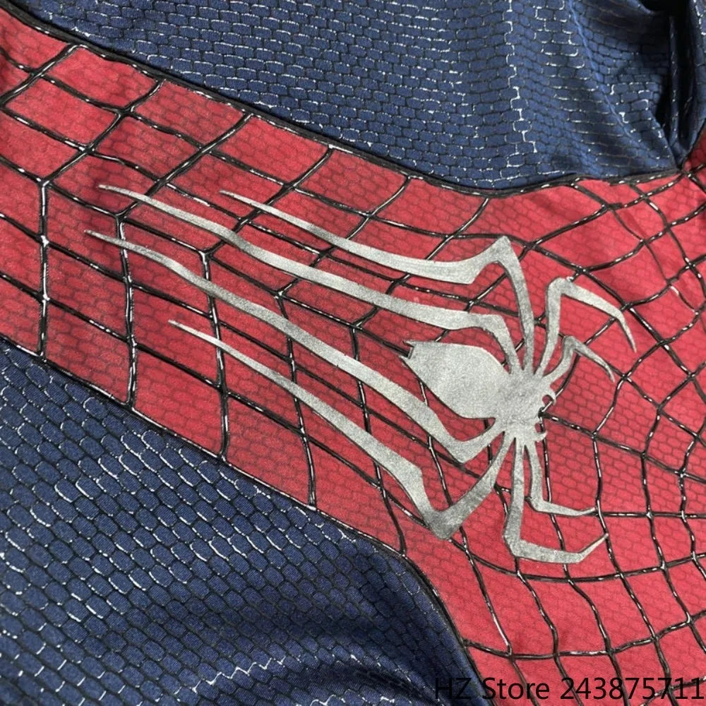 The Amazing Spider-man 2 Jumpsuit with Mask & Shoes 1:1 3D Webs Spider Logo Private Custom Handmade Spiderman Cosplay Suit