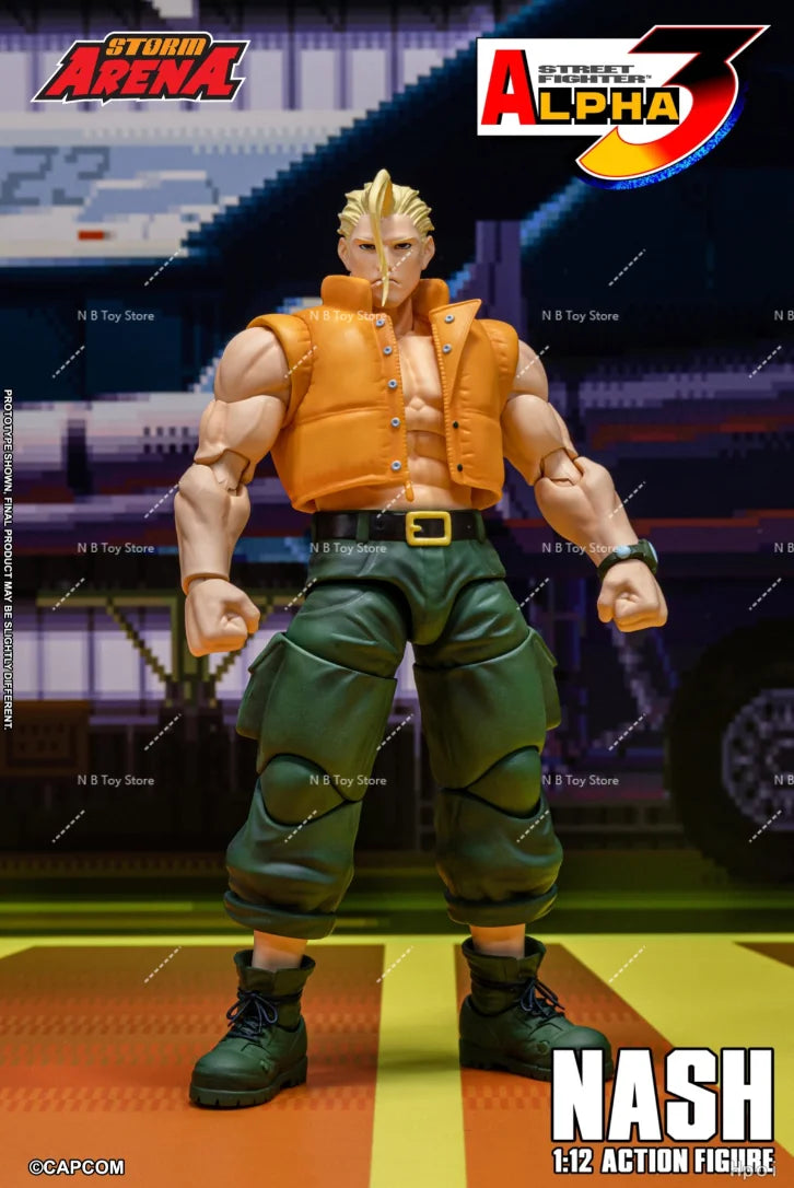 24-hour Shipping Original Arena Storm Original Toys Street Fighter ZERO3 NASH SFSA05 1/12 Action Figure Collection Toys Model