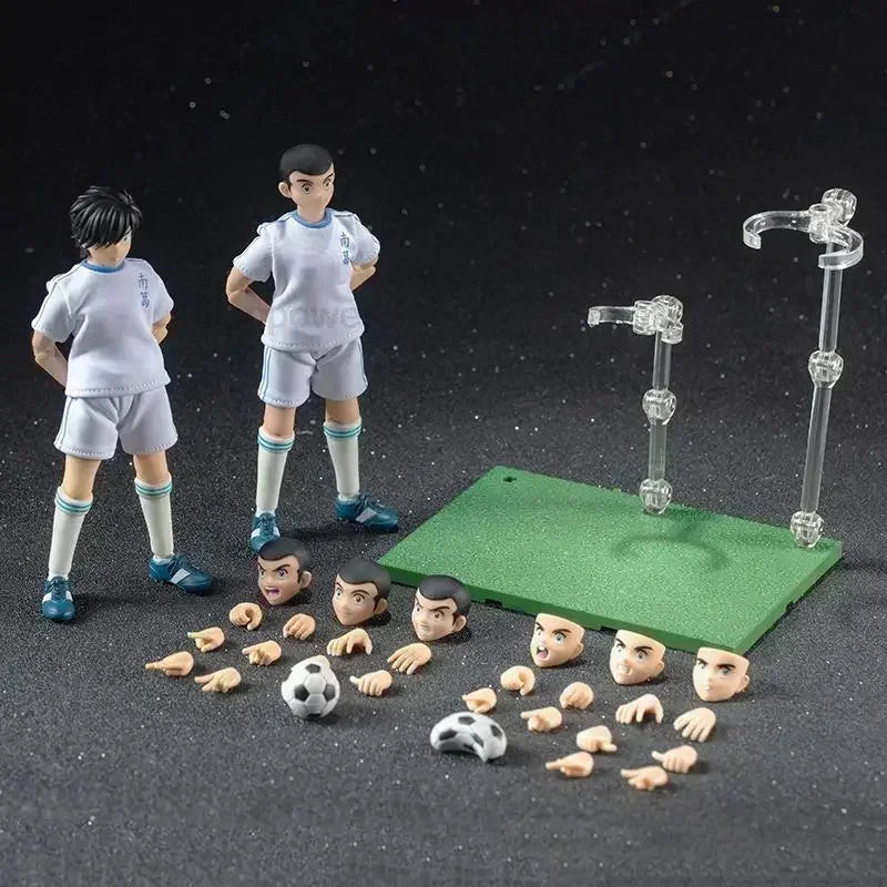 Captain Tsubasa Anime Action Figure Series GT Dasin Models including Genzo Wakabayashi Kojiro Hyuga Misugi Hikaru Matsuyama Ishi