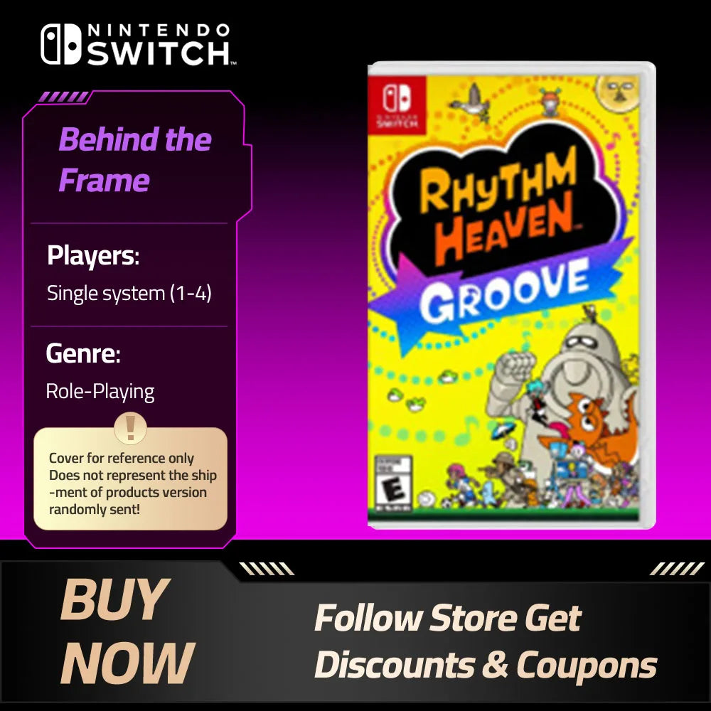 Rhythm Heaven  Groove- Nintendo Switch Game Card Games Cartridge Physical Card support TV Tabletop Handheld Modes