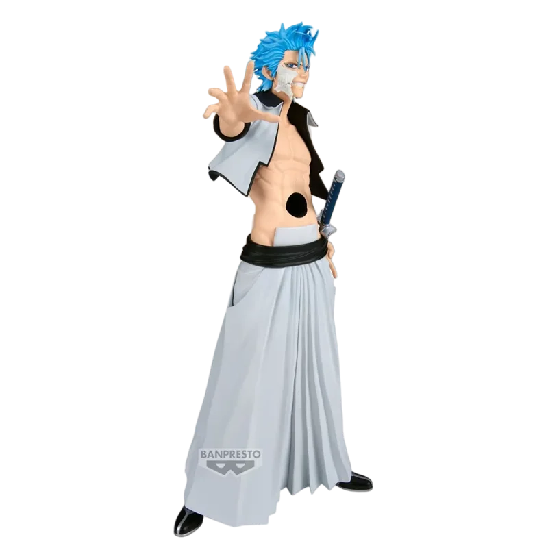 Genuine Bandai BLEACH MAXIMATIC GRIMMJOW JAEGERJAQUES Anime Action Figures Model Figure Toys Gift for Toys Hobbies Children