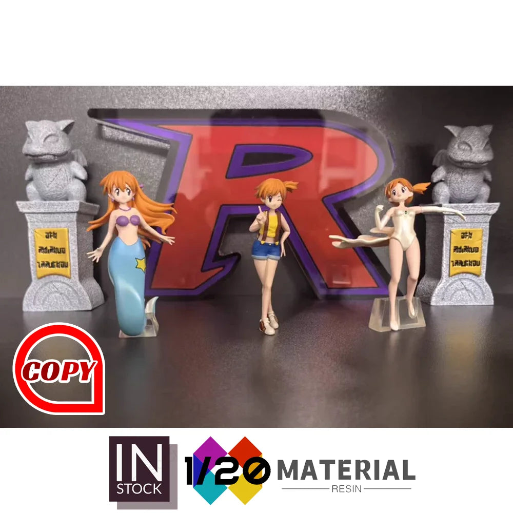 [In Stock]1/20 Resin Scale World [Copy Trainer House] - Misty & Staryu & Psyduck & Goldeen  [Split RE-MENT]