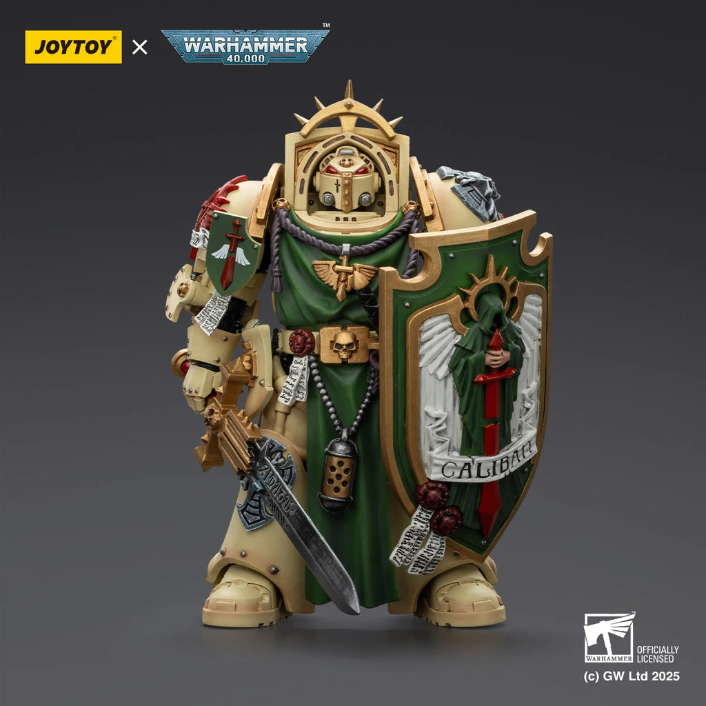 JOYTOY Warhammer 40K 1/18 Dark Angels Deathwing Knight With Power Sword Storm Shield Soldier Figurine Action Figure Model Dolls