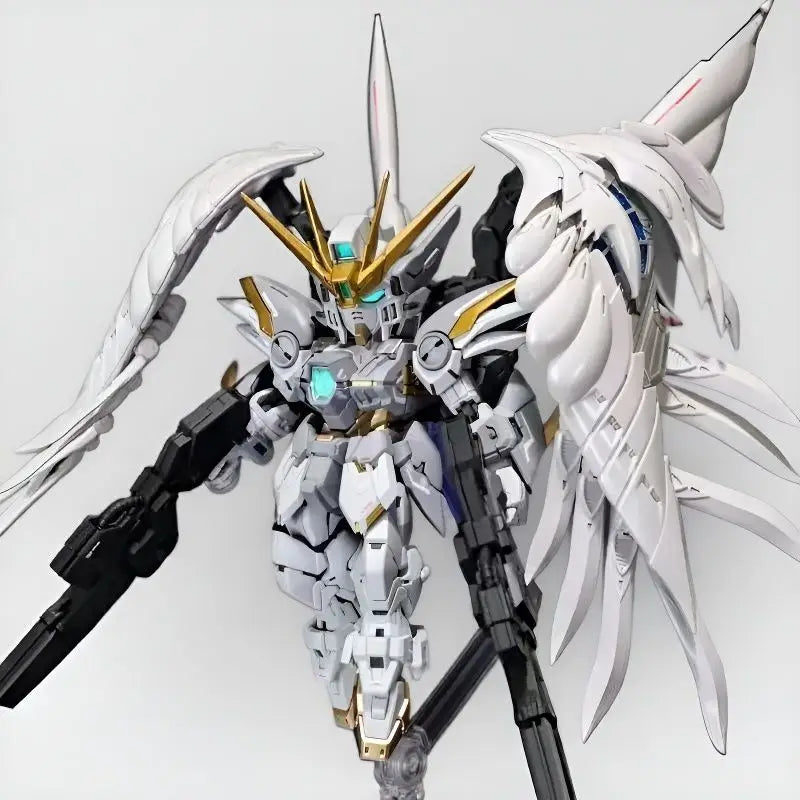 GL MODEL MGSD Wing Snow White  Xxxg-00ysw  Assembly Model Kit Wing Zero EW XXXG-00W0 Robot Action Figure Plastic Model Kits Toys