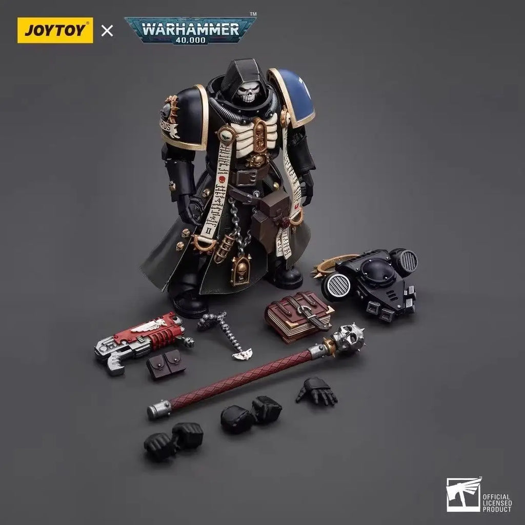 JOYTOY Warhammer 40K 1/18 Action Figure Ultramarines  Primaris Chaplain Brother Varus Anime Figures Toys Collection