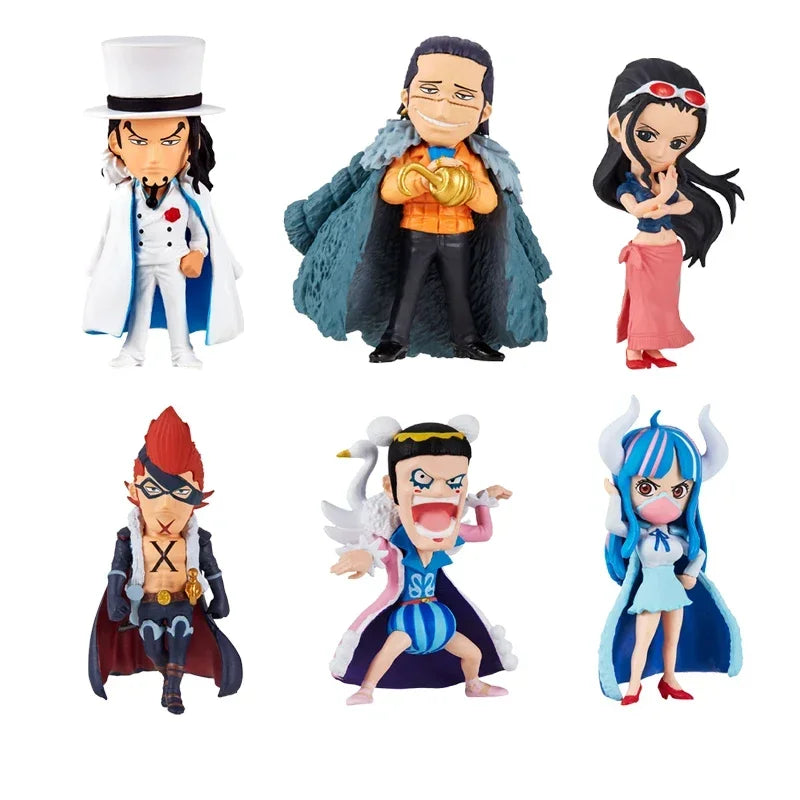 Bandai Original Gashapon One Piece Onepi No Mi 09 Nico Robin Rob Lucci Bon Clay Anime Action Figures Toys Gifts