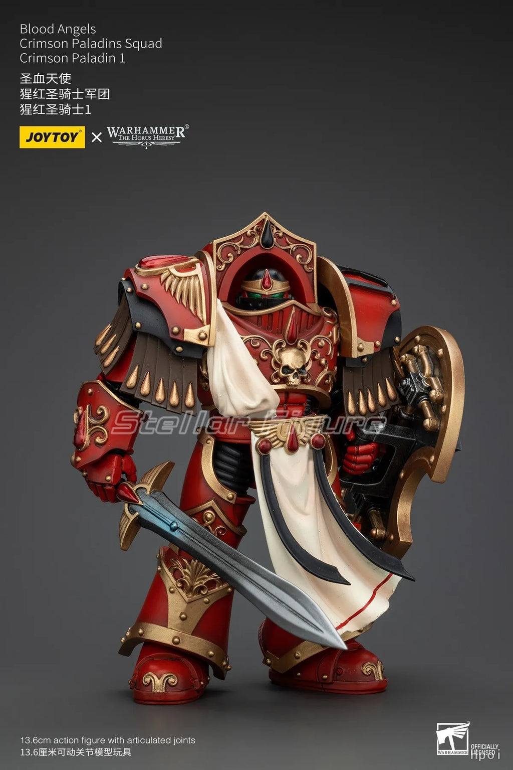 【SF】JOYTOY 1/18 Action Figure Blood Angels Crimson Paladins Squad Crimson Paladin 1 Model Toys Gifts Collection Ornaments