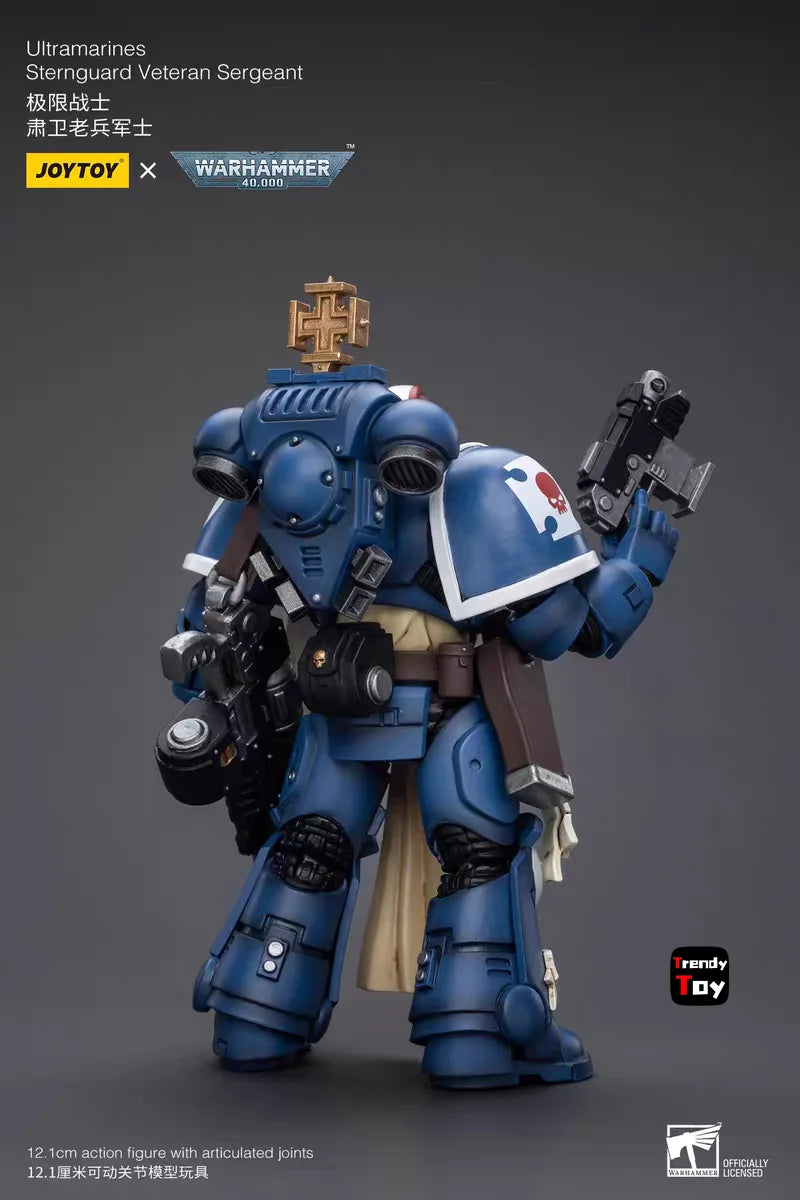 【JOYTOY】Warhammer 40K Ultramarines Sternguard Veteran Sergeant 1/18 Action Figure Model Toys