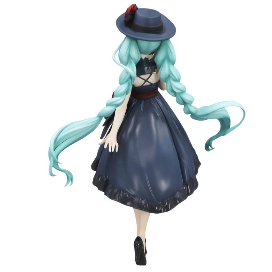 20CM Anime Hatsune Miku Action Figures Trio Try iT Figure Outdoor Dress Kawaii Anime Figurines Model Toy Gift Desktop Decoration