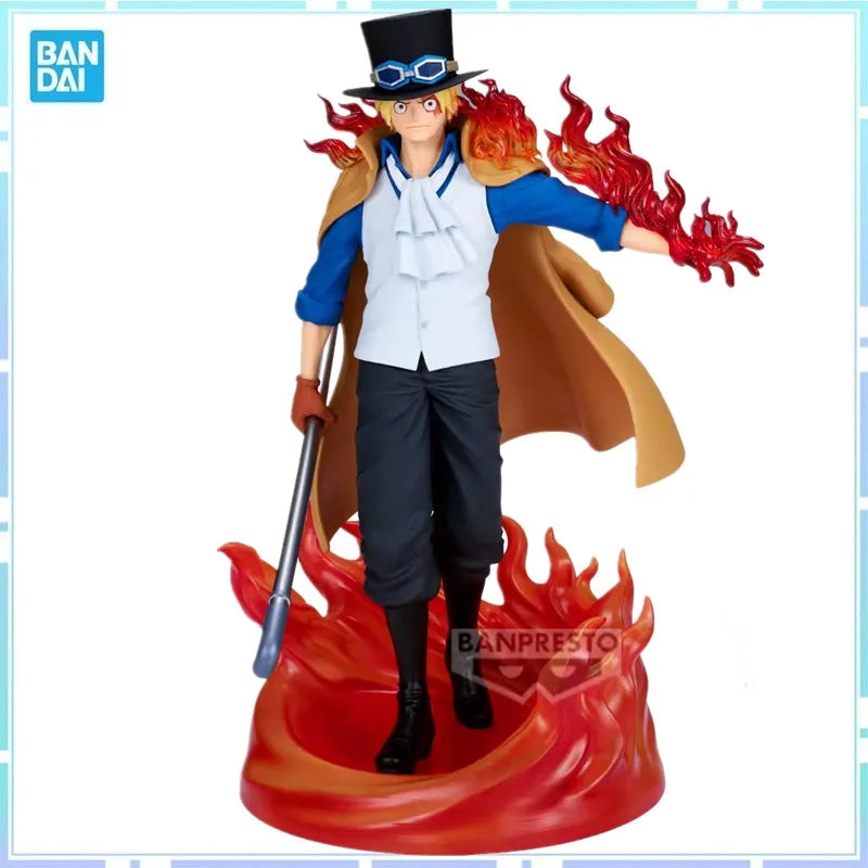 Bandai Original BANPRESTO Anime One Piece THE LOGIA SABO PVC Action Figure Model Collectible Toy Gifts