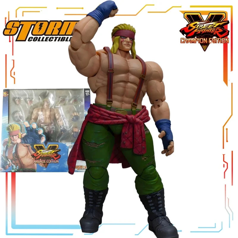 Brand New Spot Goods STORM COLLECTIBLES Original Street Fighter Movable Series ALEX Anime Figure Model Toys Model Gifts for Boys