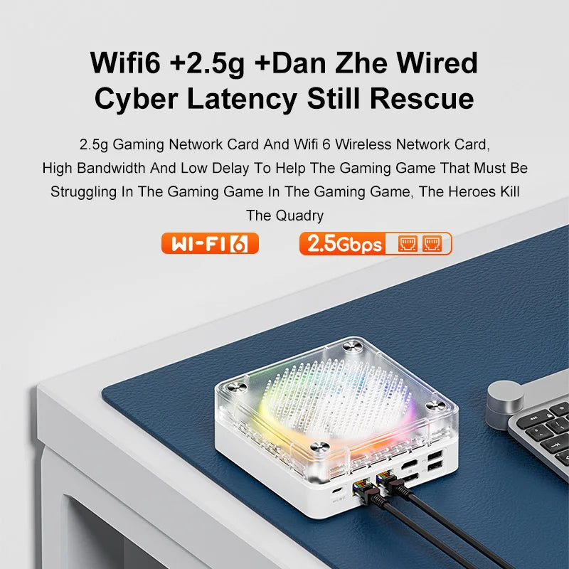 Genmachine 6600H ES 7640HS ES 6800H ES 6900HX ES Mini PC Windows 11 Ryzen WiFi 6 Gaming PC DDR5 4800MHz Diy Gaming Computer