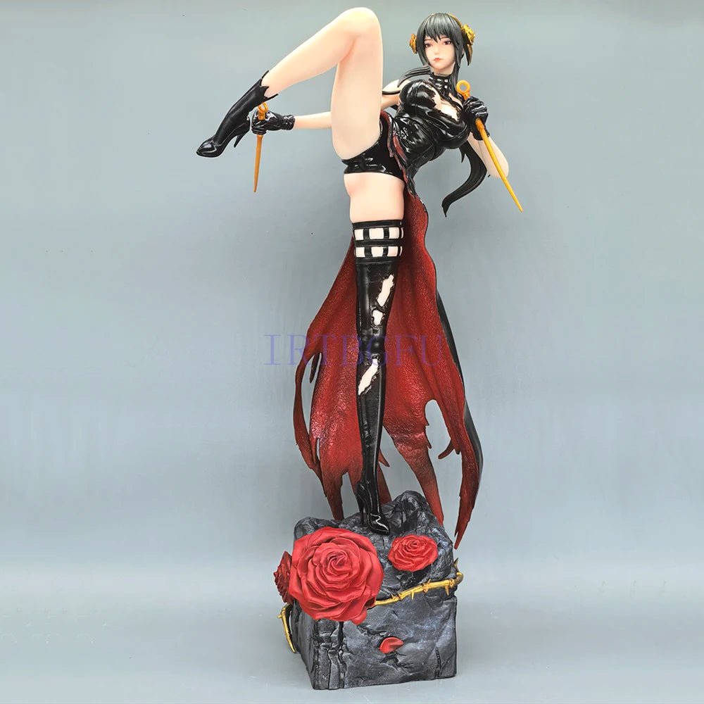 39 cm Spy × Family – Yor Forger Battle Version RO Studio Japanische Anime-Figuren PVC-Actionfigur Spielzeugspiel Sammlermodell Puppe