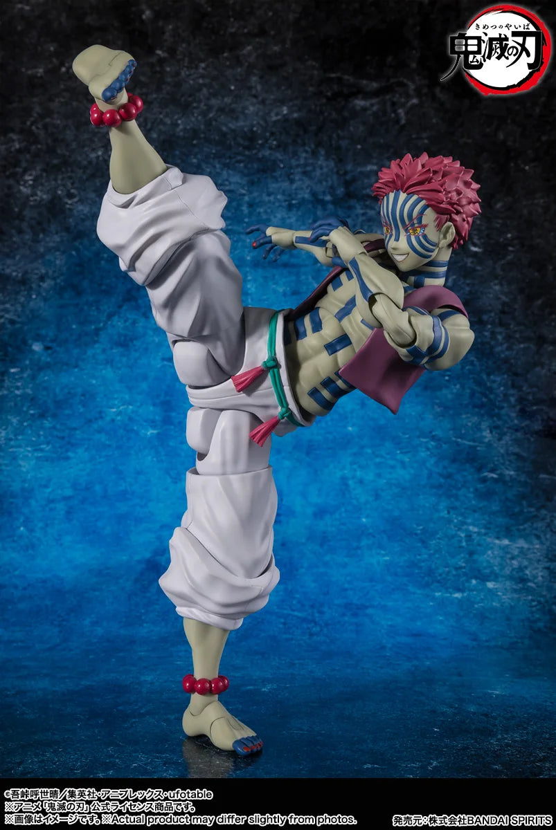 Genuine Original BANDAI SHFiguarts Demon Slayer Akaza Figure Anime Action Model