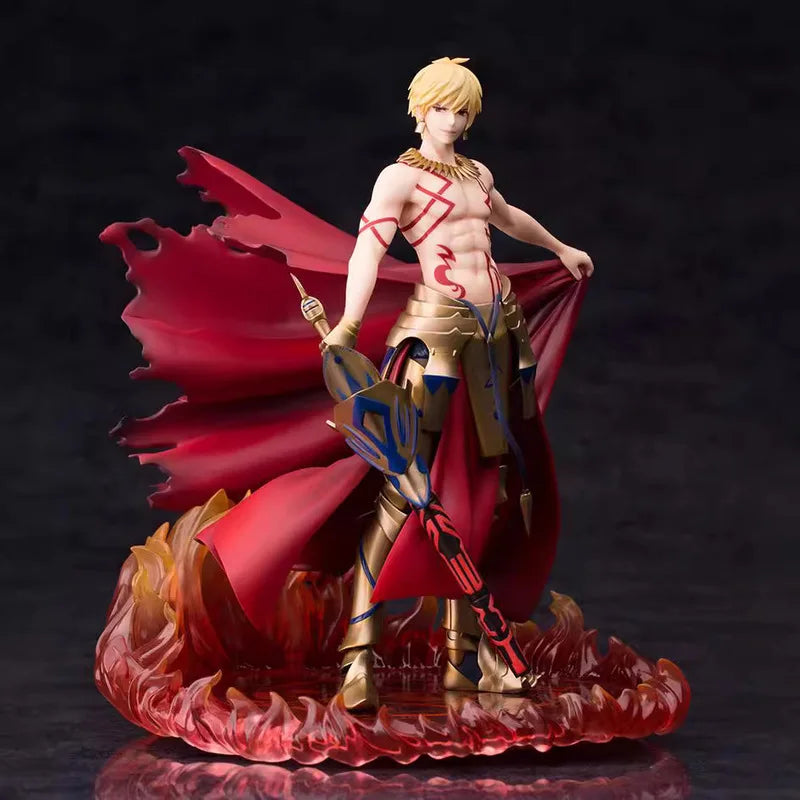 Anime-Produkte Gilgamesh (bekannt aus Fate/Stay Night) 1/8 Actionfigur Statue Box Handheld Desktop Dekoration Modell Jungen Spielzeug Geschenk