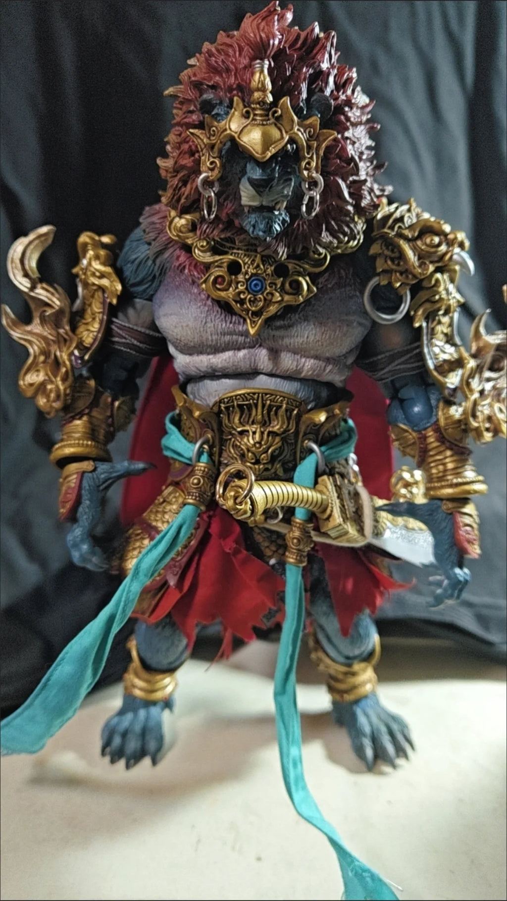 1/12 10inches Fury Toys Action Figure The Record of The Mountain and Sea Demon God Azure Lion Collectible Model Decoration