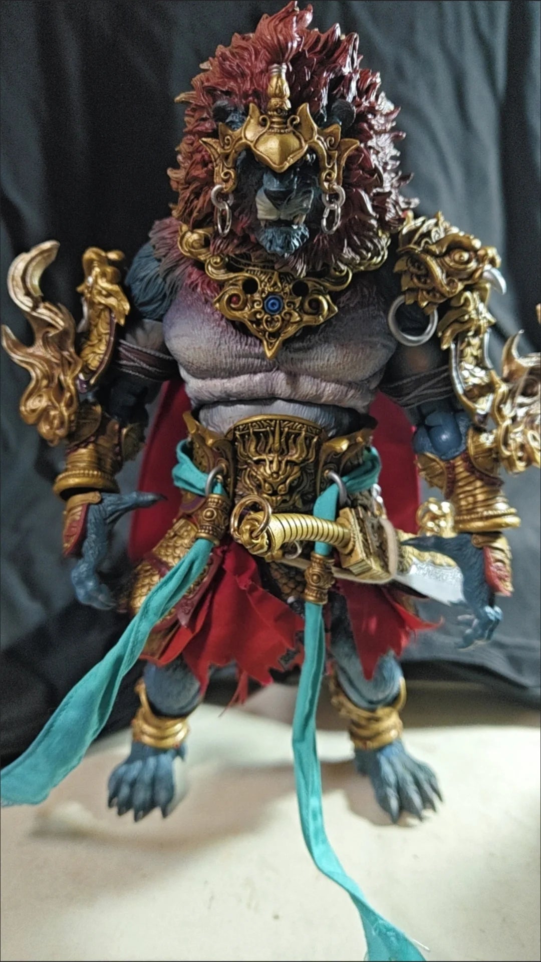 1/12 10inches Fury Toys Action Figure The Record of The Mountain and Sea Demon God Azure Lion Collectible Model Decoration