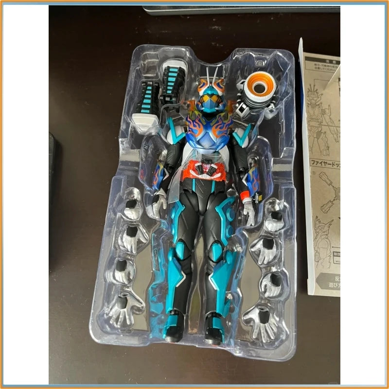 In Stock Bandai Shf Kamen Rider Fire Gotchard Steamhopper Articulated Action Figure Model Toy Gift