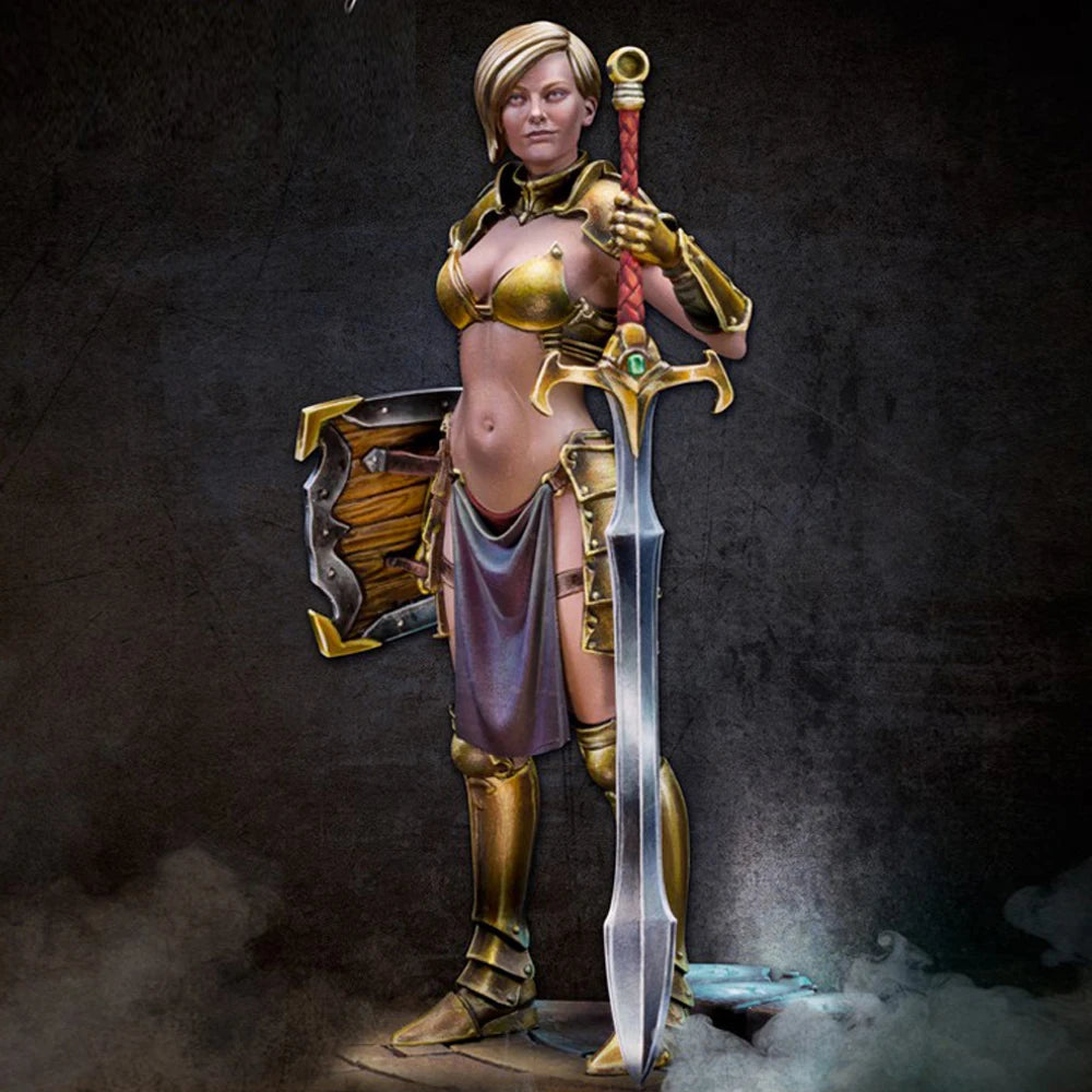 1/24 Kayla, Blade of Justice, Resin Model figure, GK, Fantasy genre, Unassembled and unpainted kit