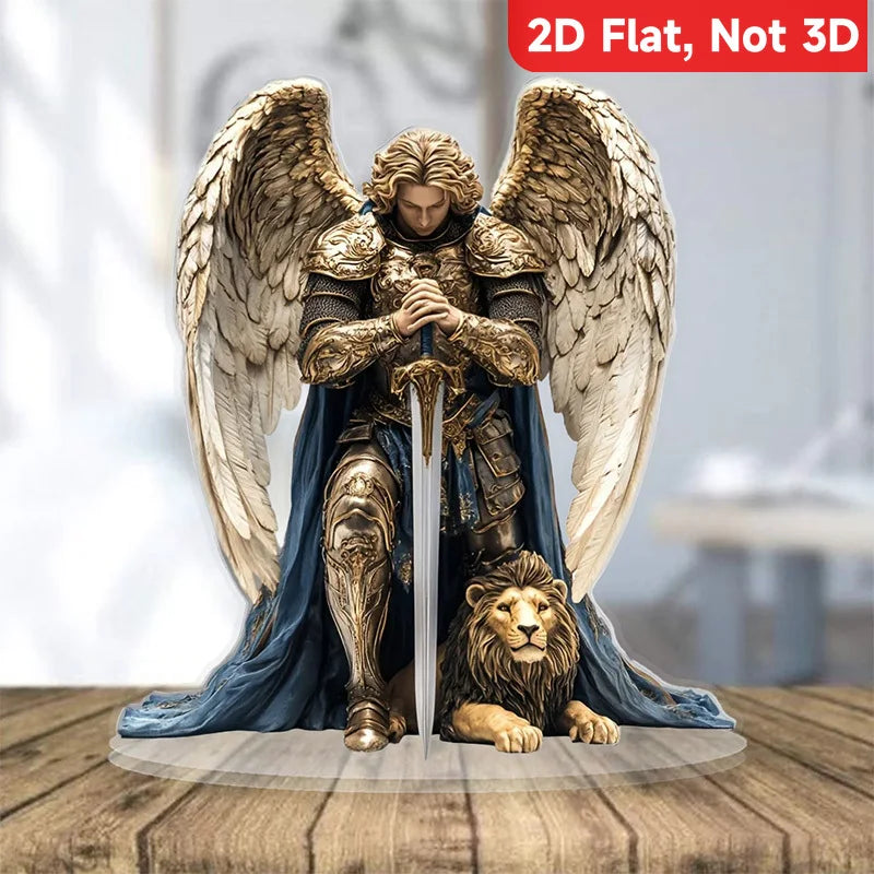 1 Heiliger Erzengel Michael, Schreibtischdekoration, Hängeanhänger, geeignet für Zuhause und Büro, Z-Dekoranhänger, perfektes Geschenk