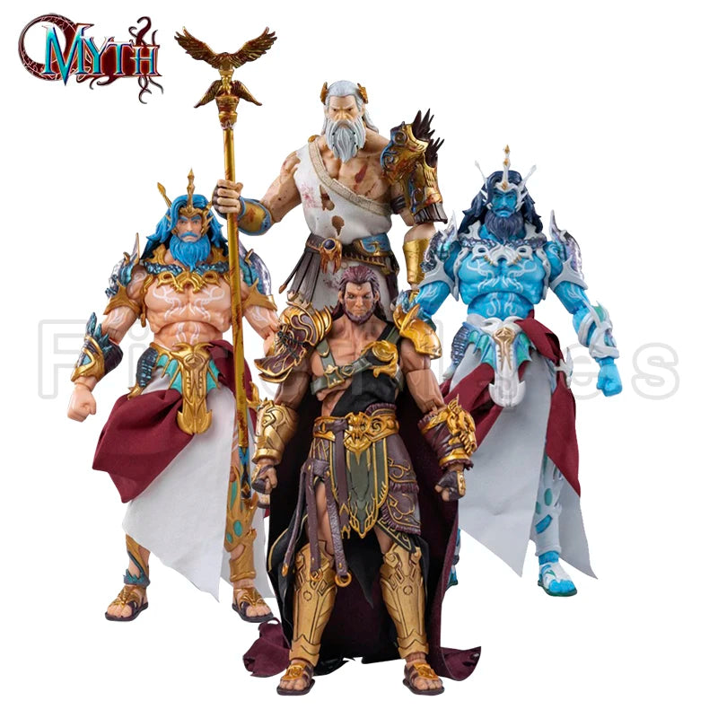 Shinfu Toys 1/12 Екшън фигурка Митически богове Зевс Хадес Посейдон Аниме модел за подарък