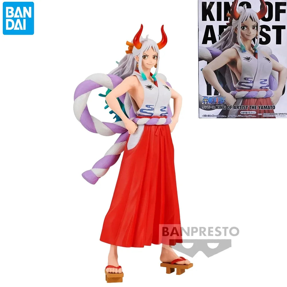 Auf Lager Bandai BANPRESTO KOA König des Künstlers One Piece Yamato Anime Actionfigur Spielzeug Geschenk Modellsammlung