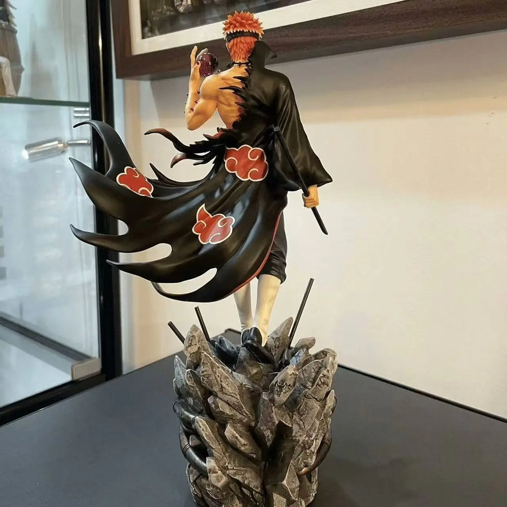 Handmade 22.5cm/8.86in Anime NARUTO Character Pain Action Character PvC Statue Desktop Jewelry Series Model Toy Gift